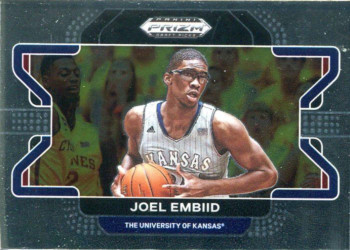#26b Joel Embiid - Kansas Jayhawks - 2022 Panini Prizm Draft Picks Basketball