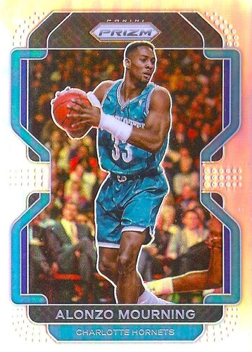 #270 Alonzo Mourning - Charlotte Hornets - 2021-22 Panini Prizm - Silver Basketball
