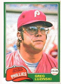 #270 Greg Luzinski - Philadelphia Phillies - 1981 O-Pee-Chee - Gray Back Baseball