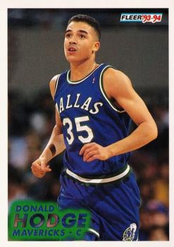 #270 Donald Hodge - Dallas Mavericks - 1993-94 Fleer Basketball