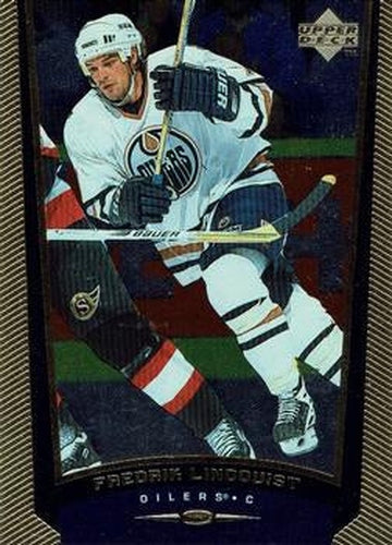 #270 Fredrik Lindquist - Edmonton Oilers - 1998-99 Upper Deck Gold Reserve Hockey