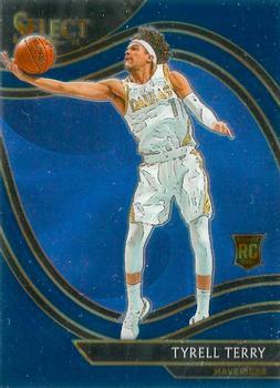 #270 Tyrell Terry - Dallas Mavericks - 2020-21 Panini Select - Blue Basketball