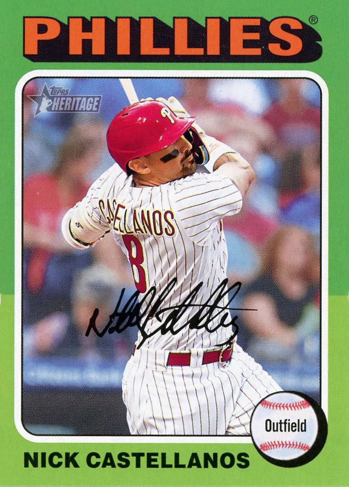 #270 Nick Castellanos - Philadelphia Phillies - 2024 Topps Heritage Baseball