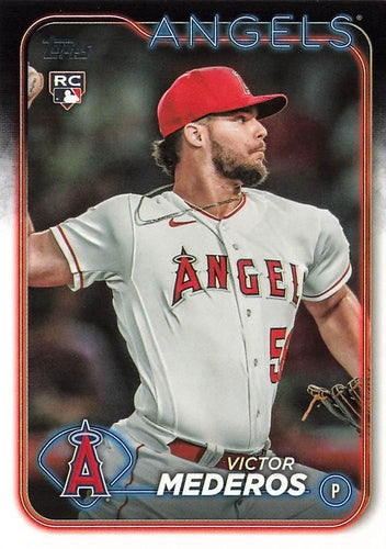 #270 Victor Mederos - Los Angeles Angels - 2024 Topps Baseball