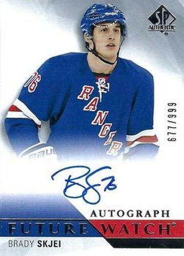 #270 Brady Skjei - New York Rangers - 2015-16 SP Authentic Hockey