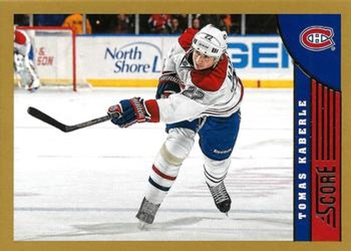 #270 Tomas Kaberle - Montreal Canadiens - 2013-14 Score - Gold Hockey