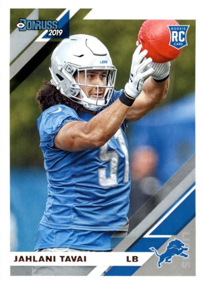 #270 Jahlani Tavai - Detroit Lions - 2019 Donruss Football