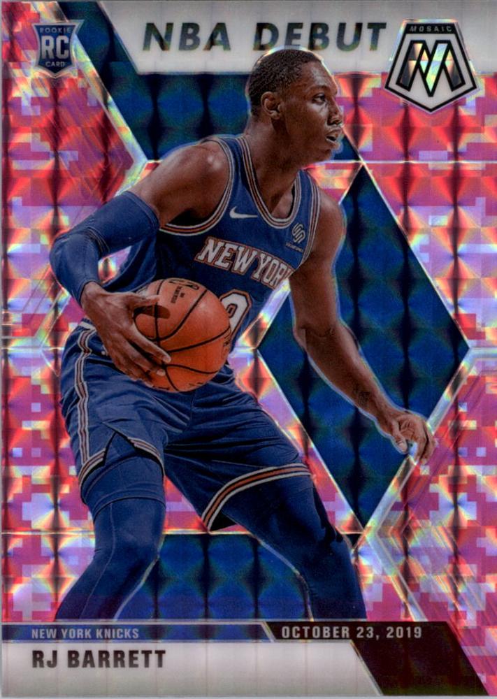 #270 RJ Barrett - New York Knicks - 2019-20 Panini Mosaic - Camo Pink Basketball