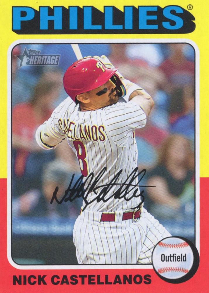 #270b Nick Castellanos - Philadelphia Phillies - 2024 Topps Heritage Baseball