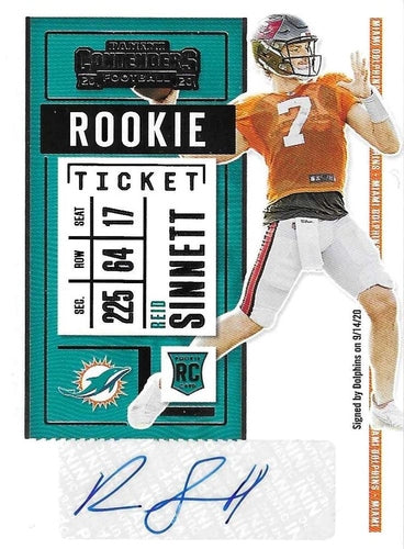 #271 Reid Sinnett - Miami Dolphins - 2020 Panini Contenders Football