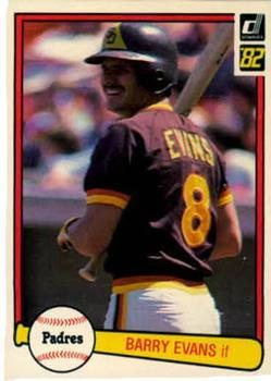 #271 Barry Evans - San Diego Padres - 1982 Donruss Baseball