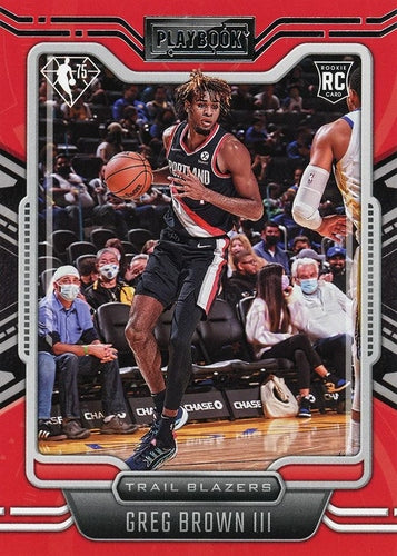 #271 Greg Brown III - Portland Trail Blazers - 2021-22 Panini Chronicles Basketball