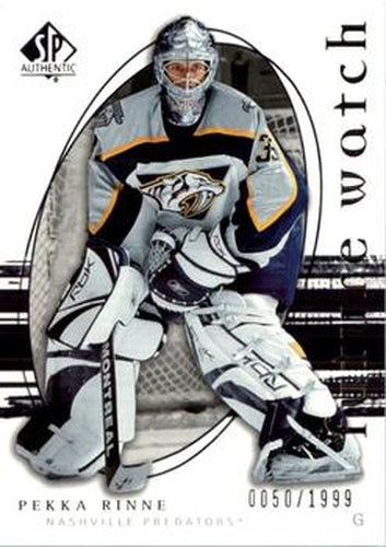 #271 Pekka Rinne - Nashville Predators - 2005-06 SP Authentic Hockey