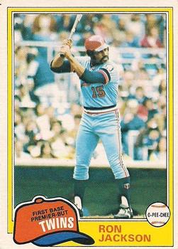 #271 Ron Jackson - Minnesota Twins - 1981 O-Pee-Chee - Gray Back Baseball