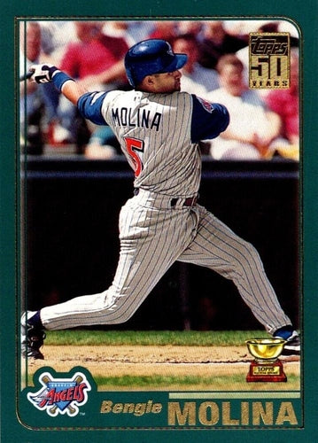 #271 Bengie Molina - Anaheim Angels - 2001 Topps Baseball