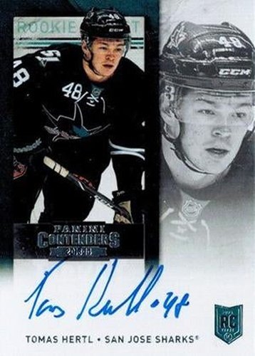 #271b Tomas Hertl - San Jose Sharks - 2013-14 Panini Contenders Hockey