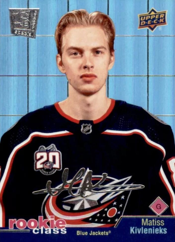 #RC-8 Matiss Kivlenieks - Columbus Blue Jackets - 2020-21 Upper Deck - Rookie Class SE Hockey