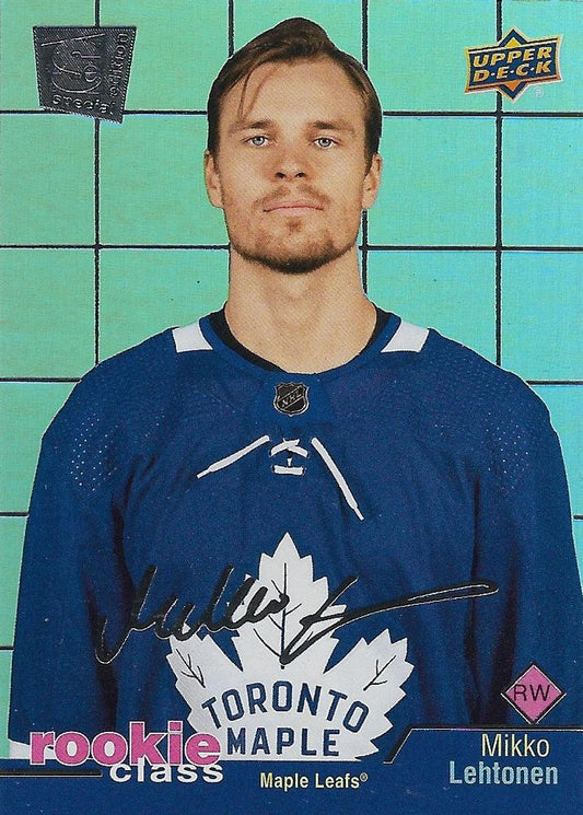#RC-29 Mikko Lehtonen - Toronto Maple Leafs - 2020-21 Upper Deck - Rookie Class SE Hockey