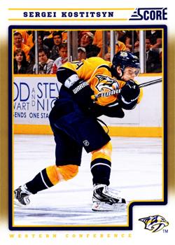 #272 Sergei Kostitsyn - Nashville Predators - 2012-13 Score - Gold Rush Hockey