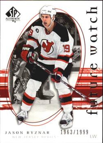 #272 Jason Ryznar - New Jersey Devils - 2005-06 SP Authentic Hockey