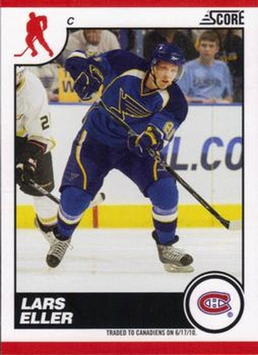 #272 Lars Eller - Montreal Canadiens - 2010-11 Score Hockey
