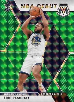 #272 Eric Paschall - Golden State Warriors - 2019-20 Panini Mosaic - Green Prizm Basketball