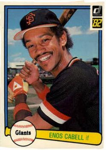 #272 Enos Cabell - San Francisco Giants - 1982 Donruss Baseball