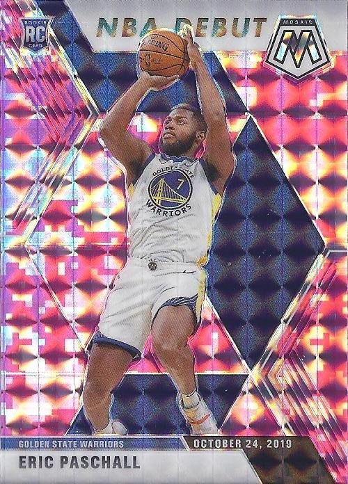 #272 Eric Paschall - Golden State Warriors - 2019-20 Panini Mosaic - Camo Pink Basketball
