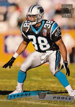 #272 Tyrone Poole - Carolina Panthers - 1996 Stadium Club Football