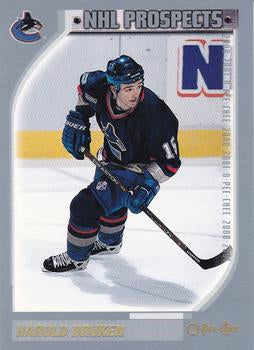 #272 Harold Druken - Vancouver Canucks - 2000-01 O-Pee-Chee Hockey