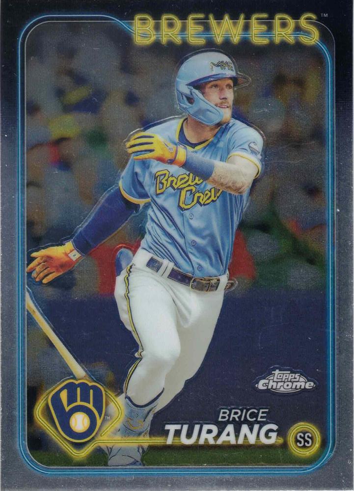 #272 Brice Turang - Milwaukee Brewers - 2024 Topps Chrome Baseball