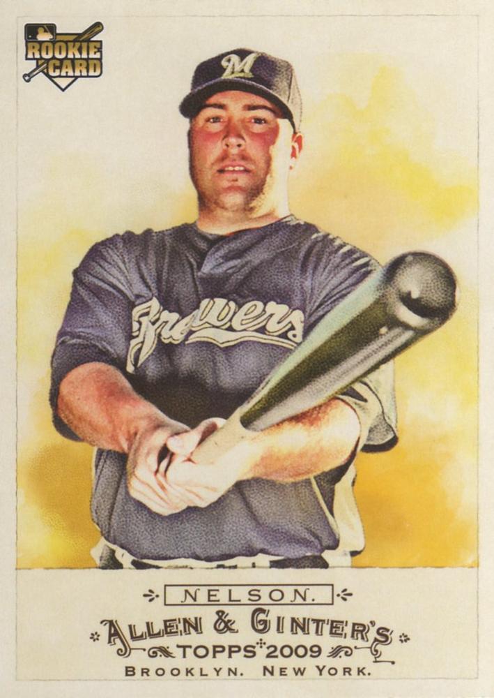 #272 Brad Nelson - Milwaukee Brewers - 2009 Topps Allen & Ginter Baseball