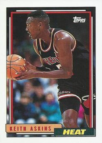 #273 Keith Askins - Miami Heat - 1992-93 Topps Basketball