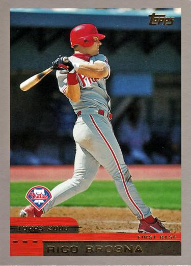 #273 Rico Brogna - Philadelphia Phillies - 2000 Topps Baseball