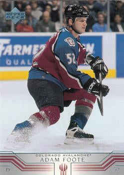 #273 Adam Foote - Colorado Avalanche - 2001-02 Upper Deck Hockey
