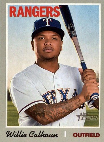 #273 Willie Calhoun - Texas Rangers - 2019 Topps Heritage Baseball