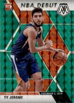 #273 Ty Jerome - Phoenix Suns - 2019-20 Panini Mosaic - Green Prizm Basketball