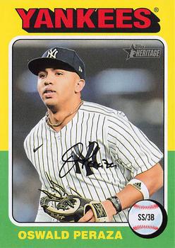 #273 Oswald Peraza - New York Yankees - 2024 Topps Heritage Baseball