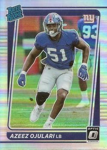 #273 Azeez Ojulari - New York Giants - 2021 Donruss Optic - Holo Football