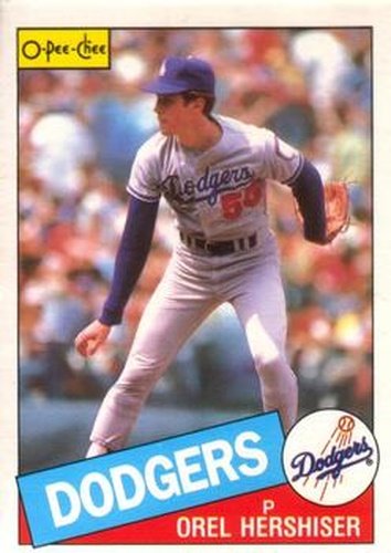 #273 Orel Hershiser - Los Angeles Dodgers - 1985 O-Pee-Chee Baseball