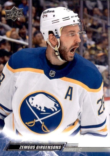 #274 Zemgus Girgensons - Buffalo Sabres - 2022-23 Upper Deck Hockey