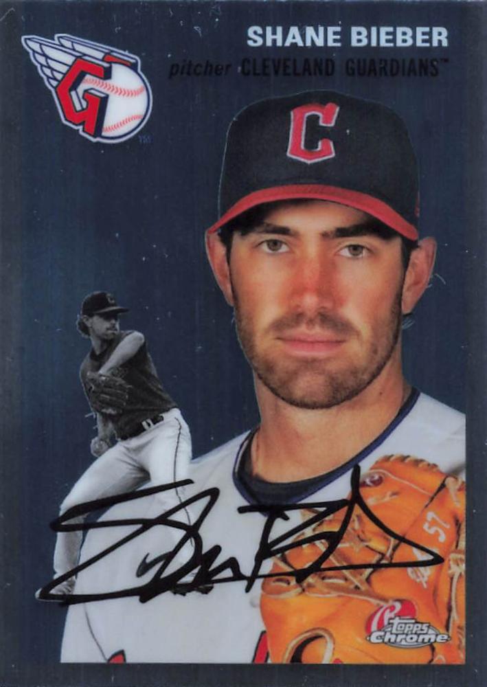 #274 Shane Bieber - Cleveland Guardians - 2023 Topps Chrome Platinum Anniversary Baseball