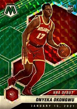 #274 Onyeka Okongwu - Atlanta Hawks - 2020-21 Panini Mosaic - Mosaic Green Basketball