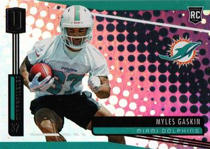 #274 Myles Gaskin - Miami Dolphins - 2019 Panini Unparalleled Football