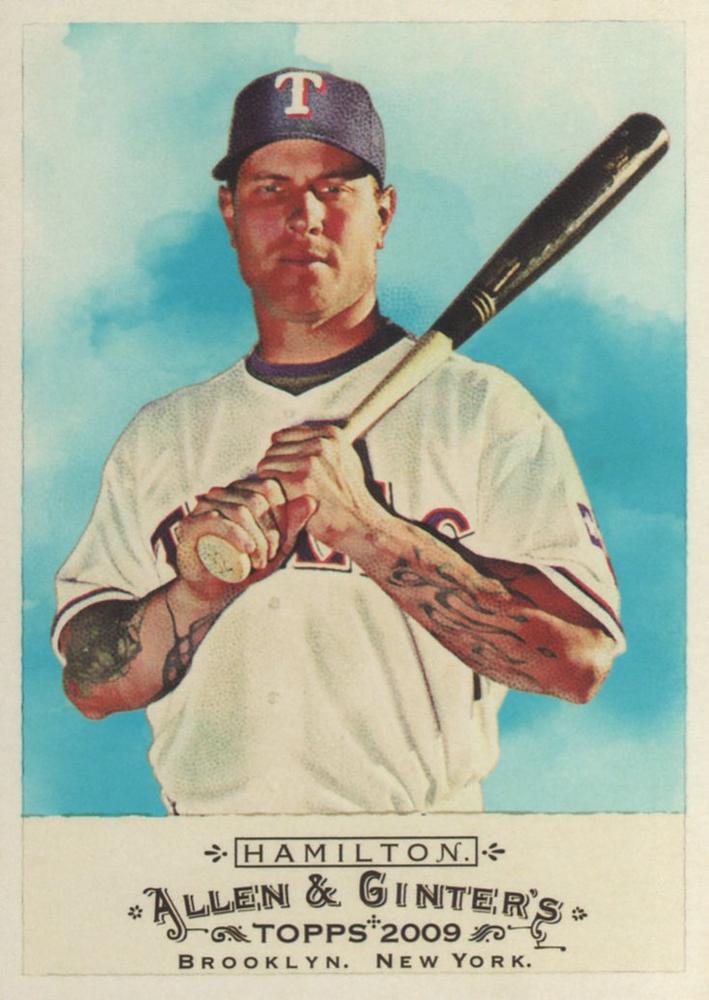 #274 Josh Hamilton - Texas Rangers - 2009 Topps Allen & Ginter Baseball