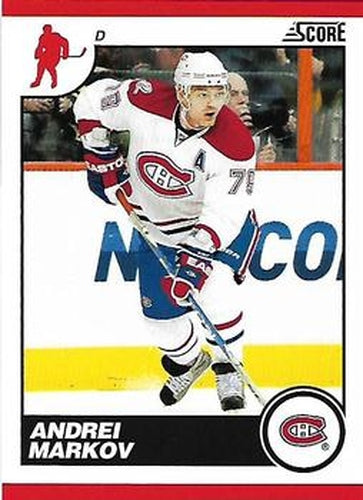 #274 Andrei Markov - Montreal Canadiens - 2010-11 Score Hockey
