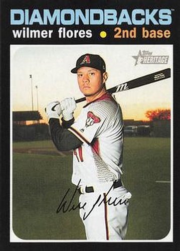#274 Wilmer Flores - Arizona Diamondbacks - 2020 Topps Heritage Baseball