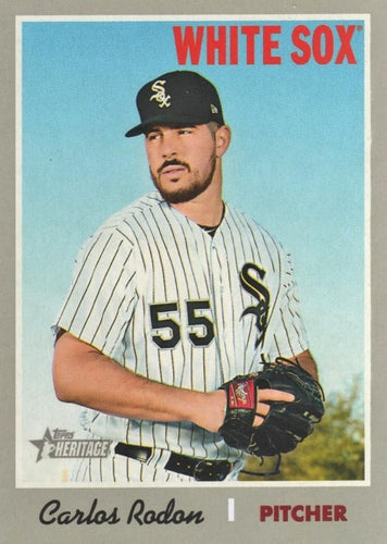 #274 Carlos Rodon - Chicago White Sox - 2019 Topps Heritage Baseball