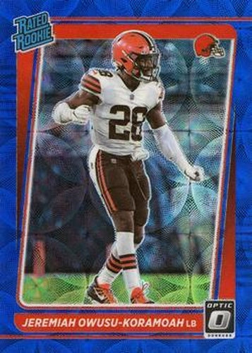 #274 Jeremiah Owusu-Koramoah - Cleveland Browns - 2021 Donruss Optic - Blue Scope Football
