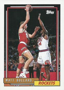 #274 Matt Bullard - Houston Rockets - 1992-93 Topps Basketball